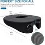 Donut Pillow Donut Cushion Chair Seat Cushion - The Memory Foam Firm Coccyx Pad You Need for Comfort During Long Sitting at Office Chairs, Gaming & Car Seats!(A-Black, Standard) Image 5