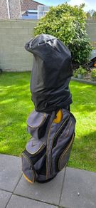 Golf clubs and bag