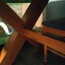 Wooden dining table and 6 chairs Image 4