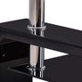Rectangle Glass Coffee Tables High Gloss Storage Side Table with Lower Shelf Modern Living Room Furniture/Black (FREE POSTAGE) Image 3