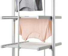 Mini 3-Tier Heated Clothes Airer Foldable Heated Shelves Dry Laundry Quickly & Gently