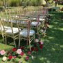 Handmade ribbons/bows for wedding chairs/pews, very light pink (almost cream), total 16, LIGHTER COLOR THAN ONES IN LAST PHOTO (but same style and material used for both) Image 4