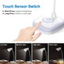 LED Desk Lamp, USB Rechargeable Table Lamp with 3 Levels Brightness, Touch Sensor Control, Mood Light on Base, Energy-Saving Portable Reading Light for Study, Bedroom, Office, Working, Home (FREE POSTAGE) Image 2
