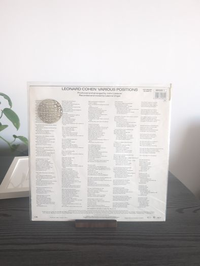 Leonard Cohen - Various Positions (LP, Album, RE)
