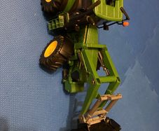 Bruder John Deere farm tractor with a front loader 50cm long