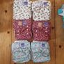 10 bambino mio cloth nappies from birth to 2 years. Velcro fastening, 12 x cloth inserts . All used but plenty of life left. Nappy bag in perfect condition. Image 2