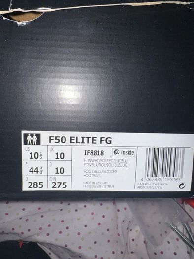 Adidas F50 Elite SG Cloud White Solar Red Lucid Blue IF1299