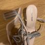 Nude/Silver heels Image 3