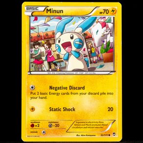 Minun 32/114 Common XY Furious Fists Pokemon Card