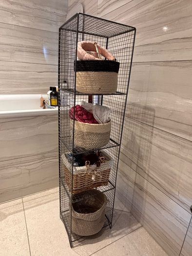 metal shelves