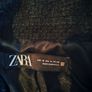 Zara Tweed Style Black Blazer Coat Image 4