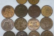 Mixed country copper coin lot