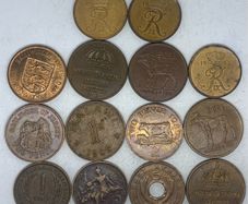 Mixed country copper coin lot