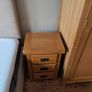 2 Solid Oak Bedside Lockers Image 2