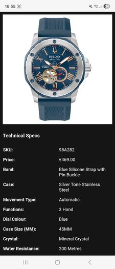 Bulova Marine Star Series Automatic watch