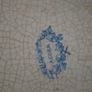 Pair of Antique Blue & White Acorn Platters Image 6