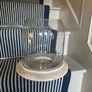 New XL solid washed wood and glass centre piece or hurricane vase Image 9