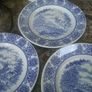 English Delphwares Plates Blue/ White Wares Image 3
