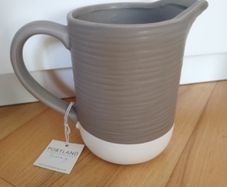 Grey and White Jug - Portland Living