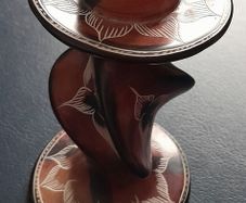 Soapstone Carved Candle Holder