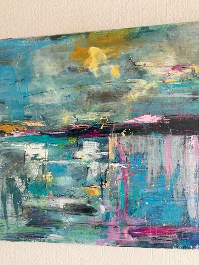 Original Painting Irish Abstract seascape Original Art contemporary Irish art