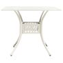 5 Piece Bistro Set Cast Aluminium White Image 10