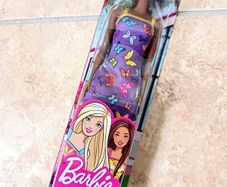 Barbie Doll 2021 Purple Dress With Colorful Butterflies HBV07 (Asst T7439) Mattel New