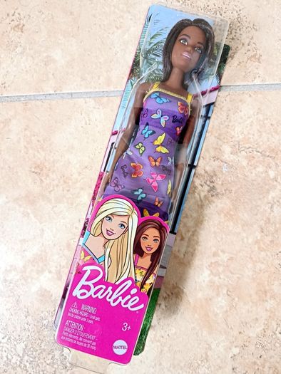 Barbie Doll 2021 Purple Dress With Colorful Butterflies HBV07 (Asst T7439) Mattel New