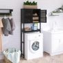 Bathroom Storage Shelf with Cabinet Image 4