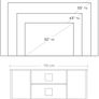 _TV cabinet, TV table, TV shelf, lowboard with open compartments, living room, 110 x 40 x 50 cm, industrial design, vintage, dark brown Image 6