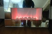 Mirrored wall-hanging electric fire