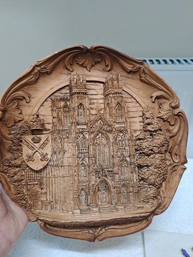 Vintage wooden plaque York Minster