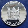 1oz Fiji Taku Silver 2022 Kangaroo 2 Dollar Coin Image 2