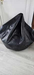Beanbag (black leather)