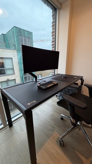 Secretlab MAGNUS desk + monitor arm + desk mat