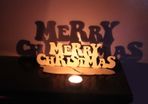 Merry Christmas Wooden House Decorations Xmass Sign