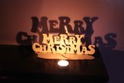 Merry Christmas Wooden House Decorations Xmass Sign