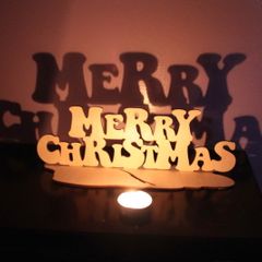 Merry Christmas Wooden House Decorations Xmass Sign