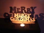 Merry Christmas Wooden House Decorations Xmass Sign