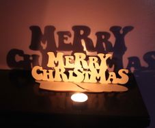 Merry Christmas Wooden House Decorations Xmass Sign