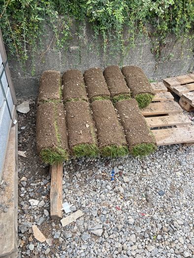 rolled grass
