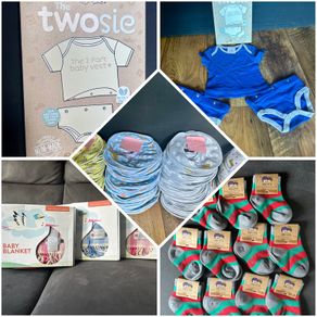 New! Baby clothes, vests, bibs, blankets, socks