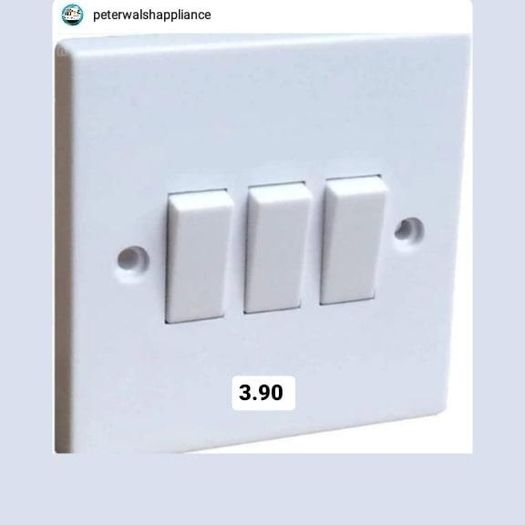 Wellco 3 Gang Two Way Light Switch s  Plus Assorted Sockets Switches All Individual y Priced