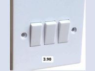 main image for ad Wellco 3 Gang Two Way Light Switch s  Plus Assorted Sockets Switches All Individual y Priced