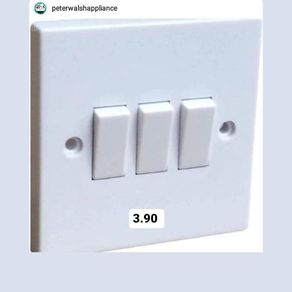 Wellco 3 Gang Two Way Light Switch s  Plus Assorted Sockets Switches All Individual y Priced