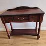 old furniture side table and mirror Image 2