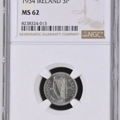 Ireland 1934 | Irish 3p | 3 Pence | Hare | KM.4 | MS 62