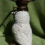 Antique German Dresden Sitzendorf Porcelain Novelty Owl Oil Lamp Image 6