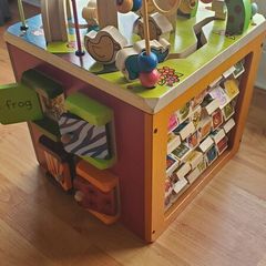 Zany Zoo Wooden Activity Cube