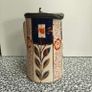 Vintage Sudlow England ceramic Imari style hand painted coffee pot with pewter lid, with matching plate Image 3